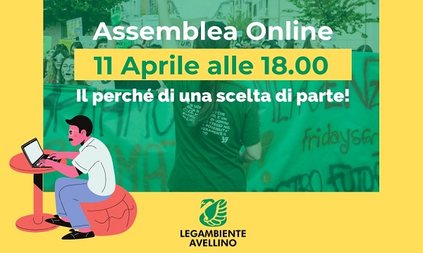 Legambiente Avellino, prima assemblea pubblica online