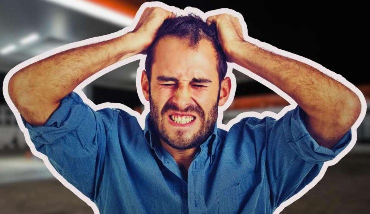 Uomo disperato, sanzioni