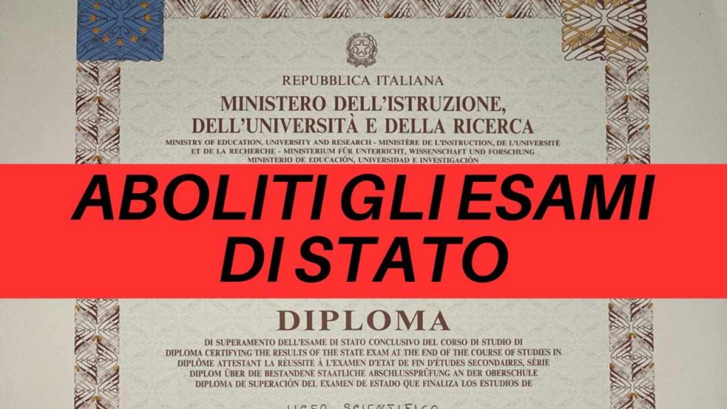 ADDIO AGLI ESAMI DI STATO: aboliti per sempre dal Ministero dell’Istruzione | Daranno il diploma a tutti i ragazzi, anche quelli ignoranti