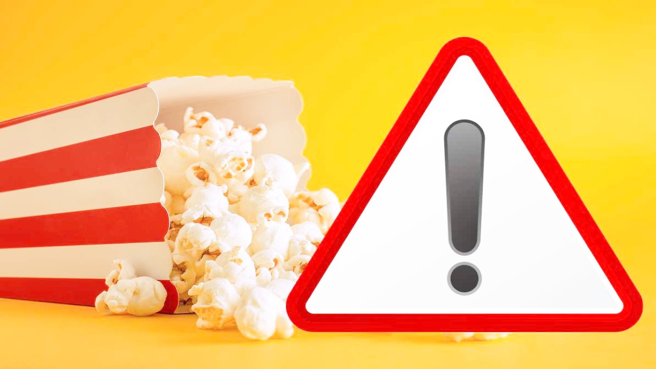 Pop corn, pericolo