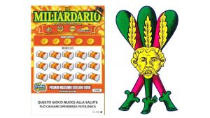 collage gratta e vinci e e tre bastoni