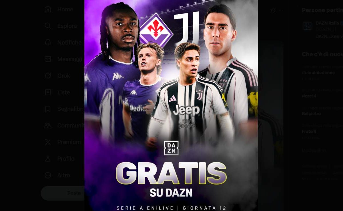 La Serie A su Dazn diventa gratis: si parte con Fiorentina-Juventus | Basta avere un account